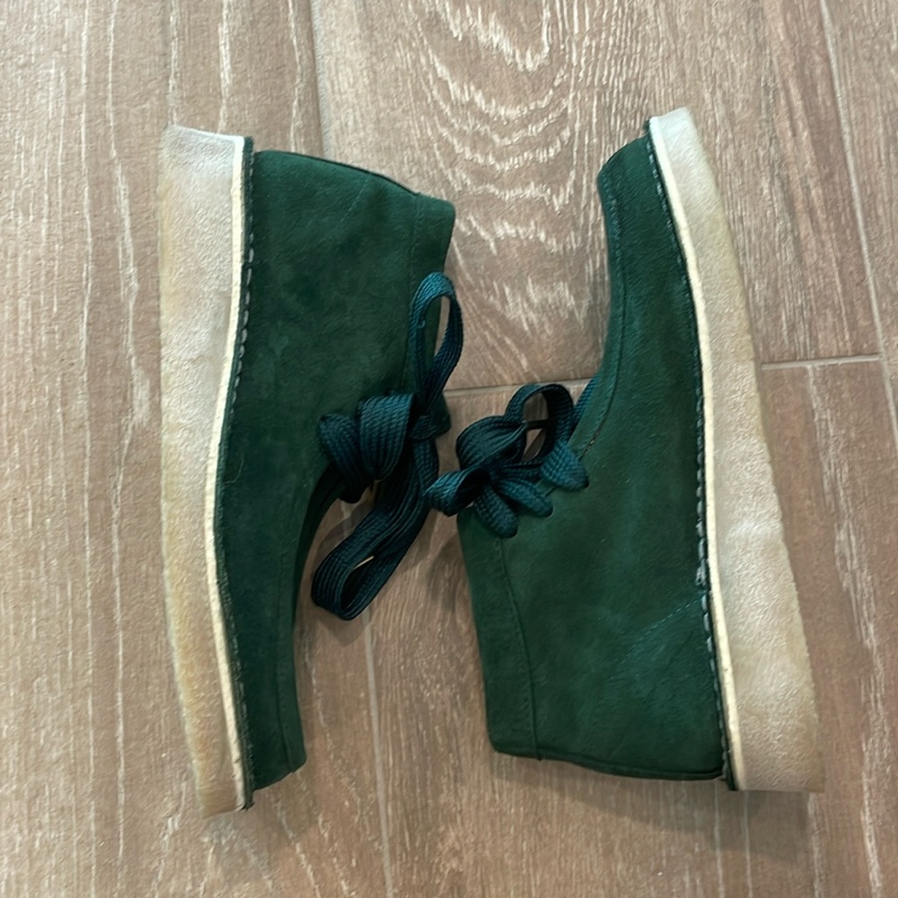 EEUC Free People Ashton Ankle Chukka Boots Emerald Green - 36 / 6
